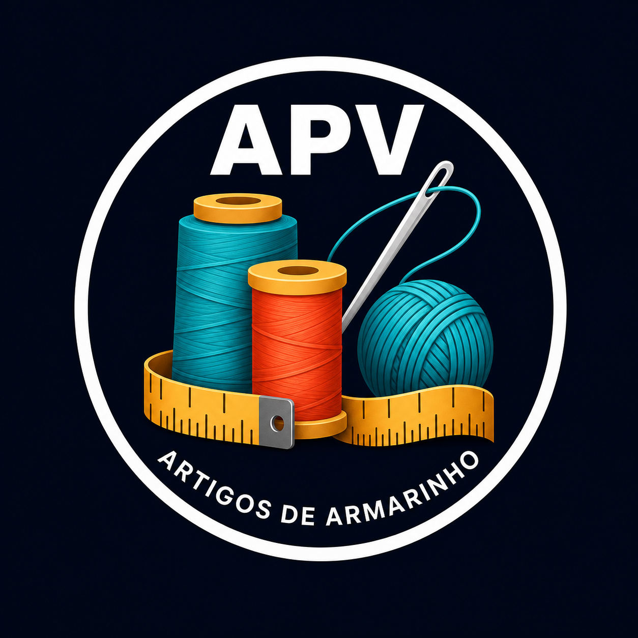 Logotipo APV Artigos de Armarinho